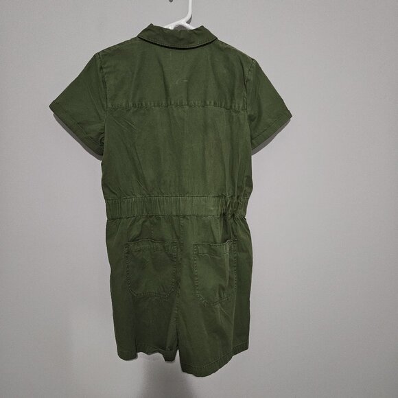 J. Crew Zip-Front Chino Romper - Picture 2 of 3